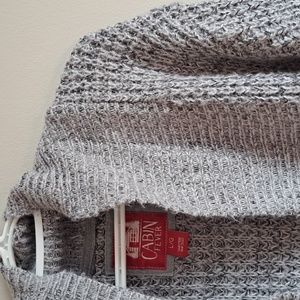 Cabin Fever thick grey cardigan